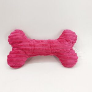 8" pink bone plush toy for pets – soft, safe & durable | urbanpawsstore